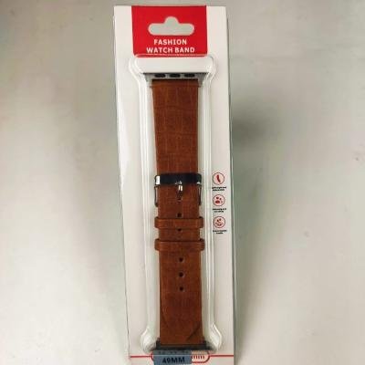 49mm Leather Strap For Smartwatch – Brown Color