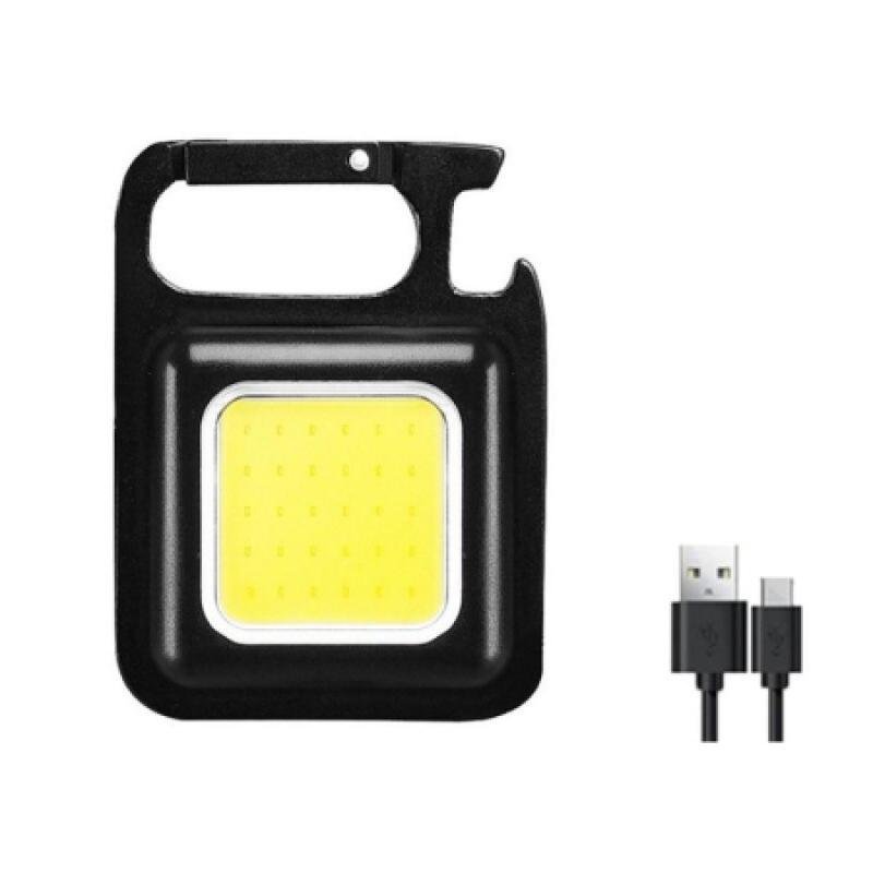 Mini LED Keychain Flashlight – USB Rechargeable Multifunction Outdoor Torch Light