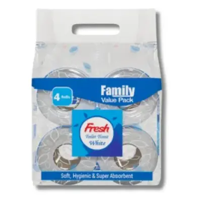 Fresh Toilet Tissue 4Pcs Roll Value Pack