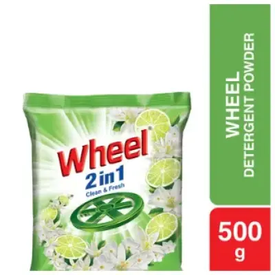 Wheel Clean & Fresh 2in1 Detergent Powder 500gm