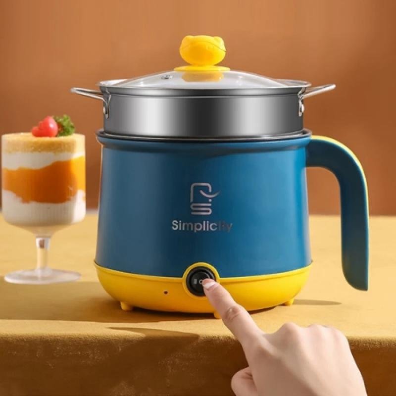 Prestige 1.8L Electric Cooking Pot with Steamer – Multifunction Kitchen Cooker