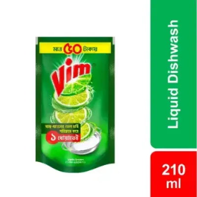 Vim Dishwash Liquid Refill 200(±)50ml