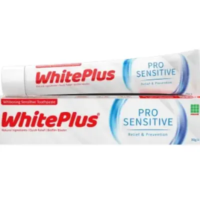 White Plus Pro Sensitive Toothpaste 90gm