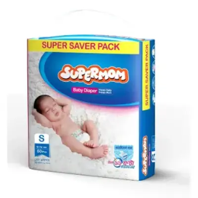 Supermom Baby Diaper Small 60Pcs