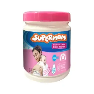 Super Mom Baby Wipes Jar 120Pcs
