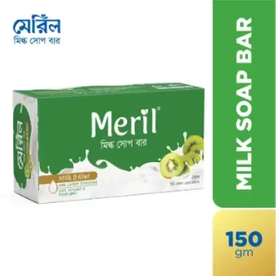 Meril Milk Soap Bar Milk & Kiwi 150gm