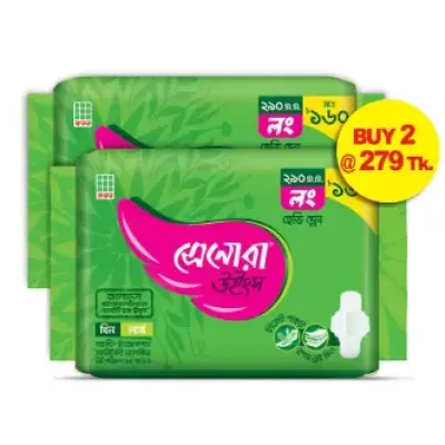 Senora Long Heavy Flow W. Sanitary Napkins – 15Pads (Buy2 Packs Only 279 Tk)