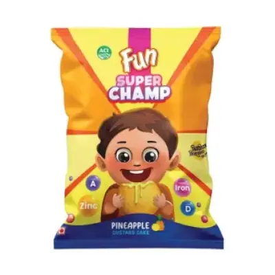 Fun Super Champ Pineapple Custard Cake 18gm