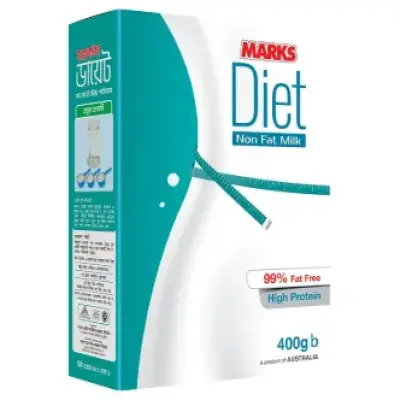 Marks Diet Non Fat Milk Powder 400gm (BIB)