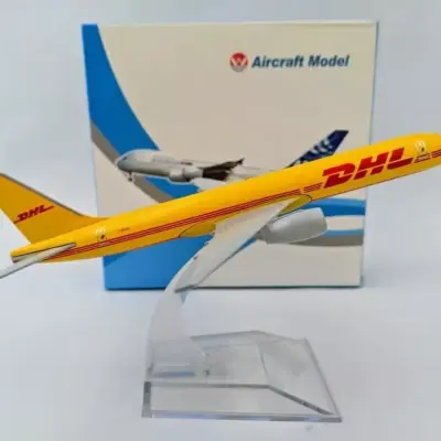 DHL Aviation Metal Aircraft -16cm