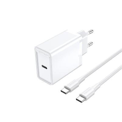 Vention FAHWF-EU 1-port 25W USB-C Wall Charger with USB-C Cable EU-Plug – White