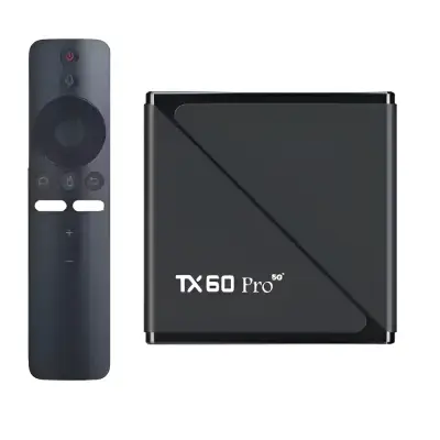 TX60 Pro 24K Ultra HD Smart Android TV Box with Voice Control Remote
