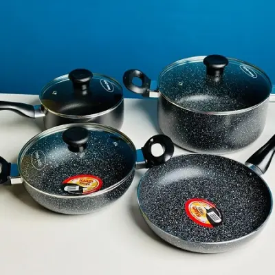 Kiam 7 Pieces Marble Die-Casting Cookware