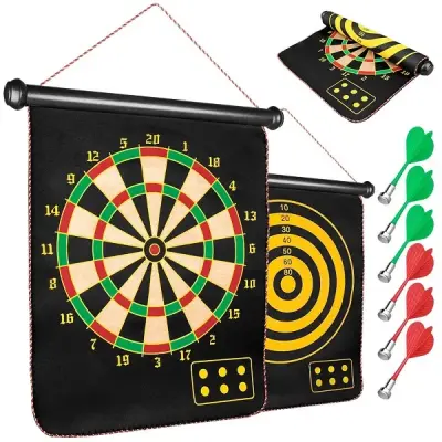 Magnetic Dart Board With Darts – 12 Inch