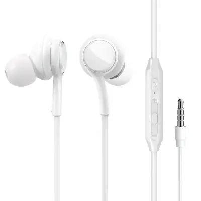 Joyroom JR-EW02 Wired Series In-Ear Wired Earbuds – White