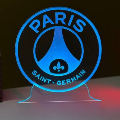 GearUP Acrylic Multicolor Night Lamp (Only Acrylic) PSG Logo