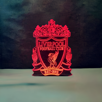 GearUP Acrylic Multicolor Night Lamp (Only Acrylic) Liverpool F.C