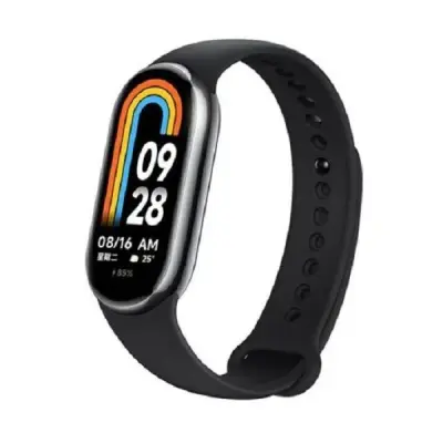 Xiaomi Mi Band 8 Soft Silicone Straps- Black Color