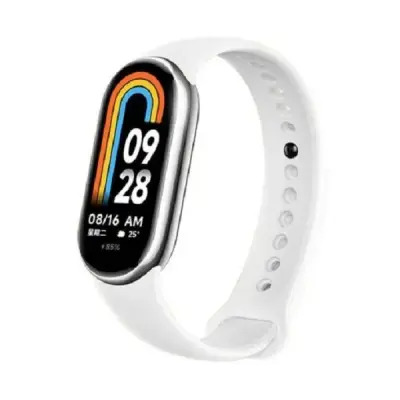 Xiaomi Mi Band 8 Soft Silicone Straps- White Color
