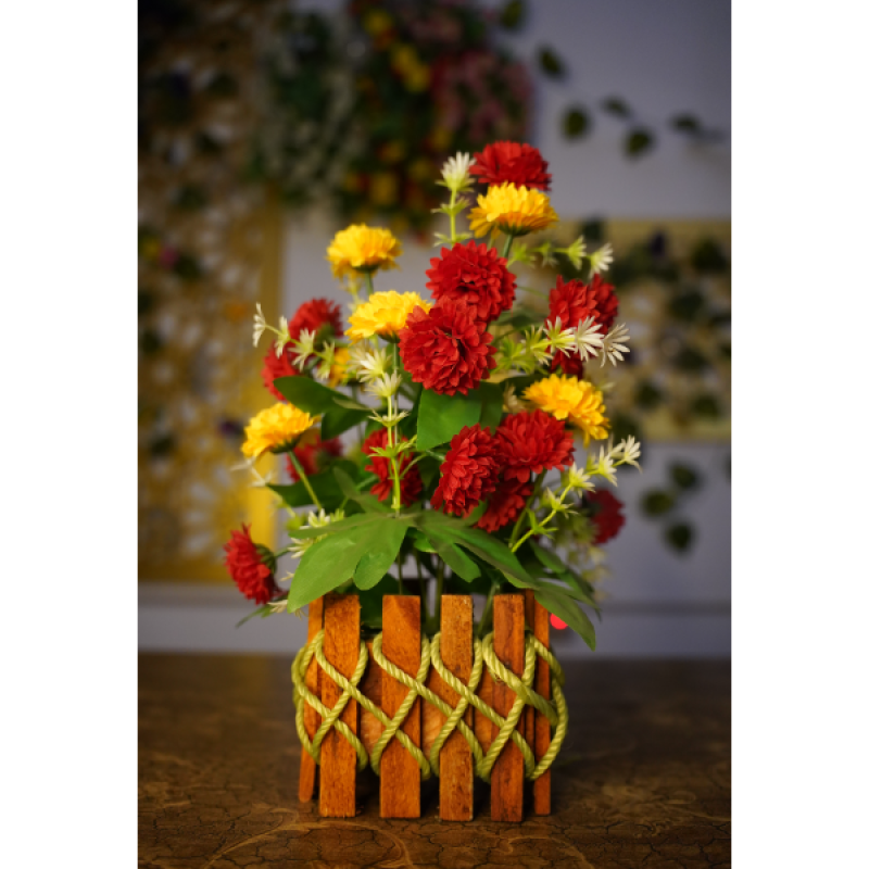 Big Rosi Top Flower – Premium Artificial Flower Pot for Home & Office Decor