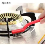 Stove Cleaning Brush Set – Wire Kitchen Gap Cleaning Brush (3 Pcs Heavy Duty Tool)